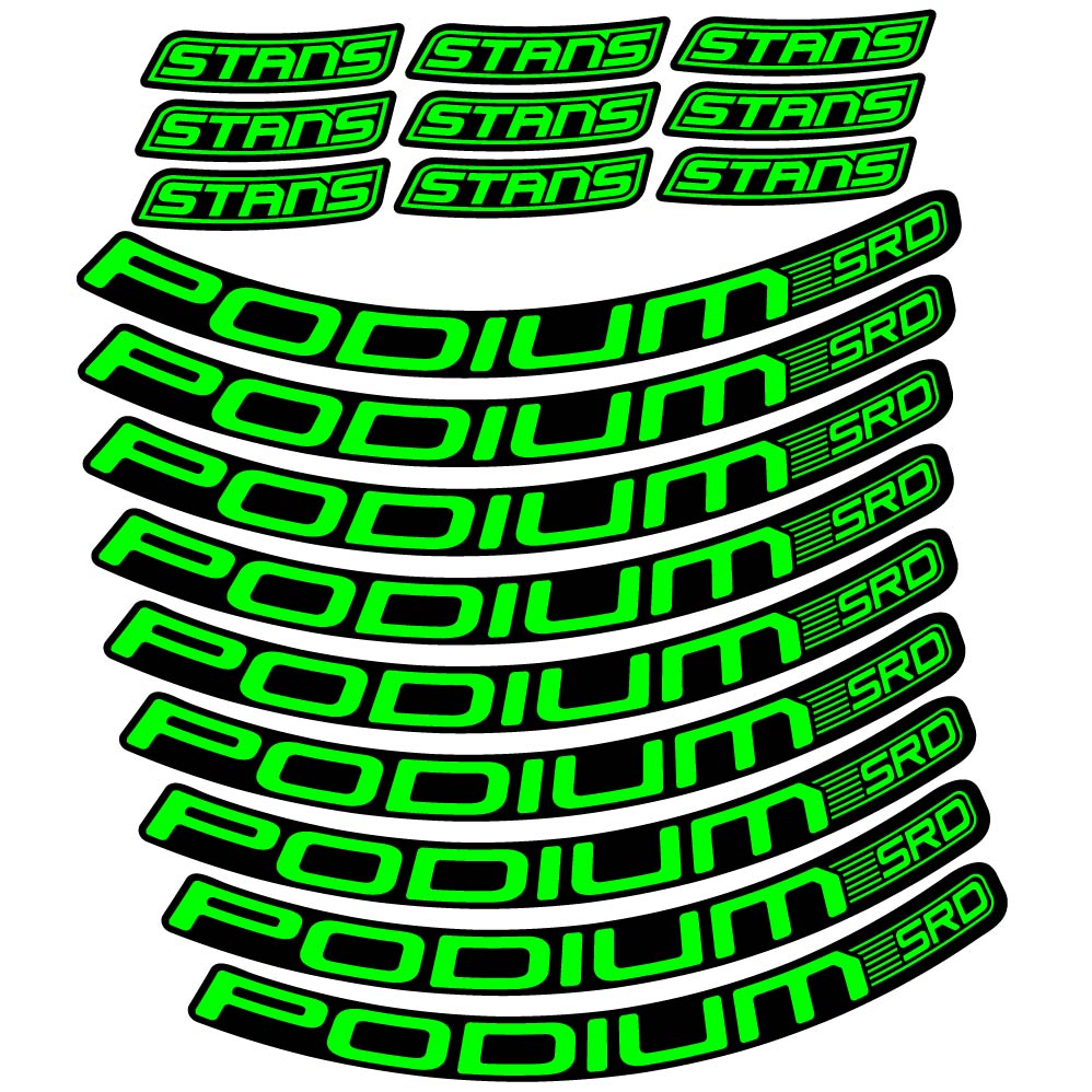 Stickers Stans Podium SRD compatibles Autocollants roues VTT 29"