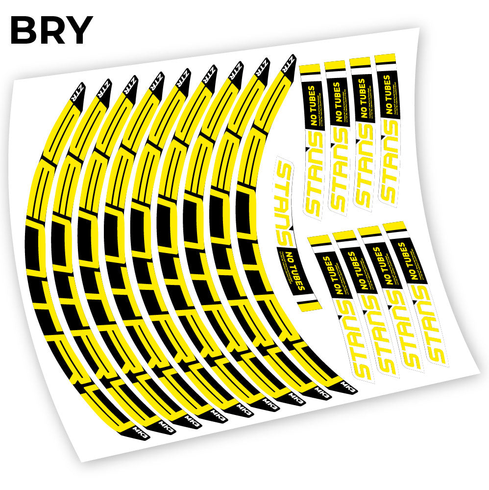 Stickers Notubes ZTR Sentry MK3 2018 compatibles Autocollants roues