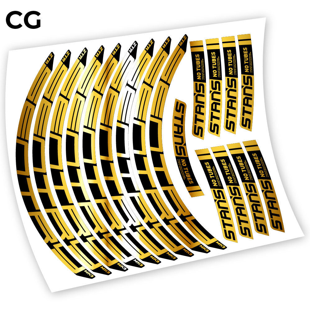 Stickers Notubes ZTR Sentry MK3 2018 compatibles Autocollants roues