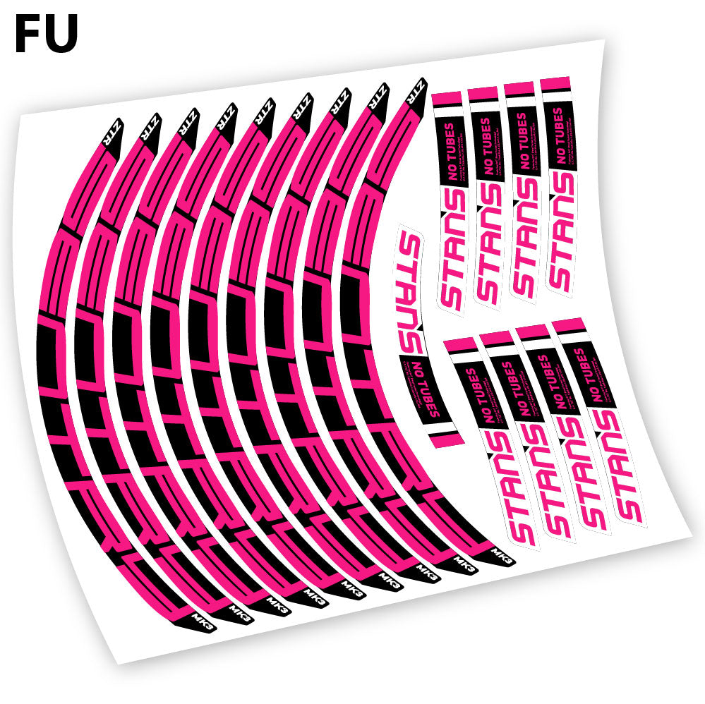 Stickers Notubes ZTR Sentry MK3 2018 compatibles Autocollants roues