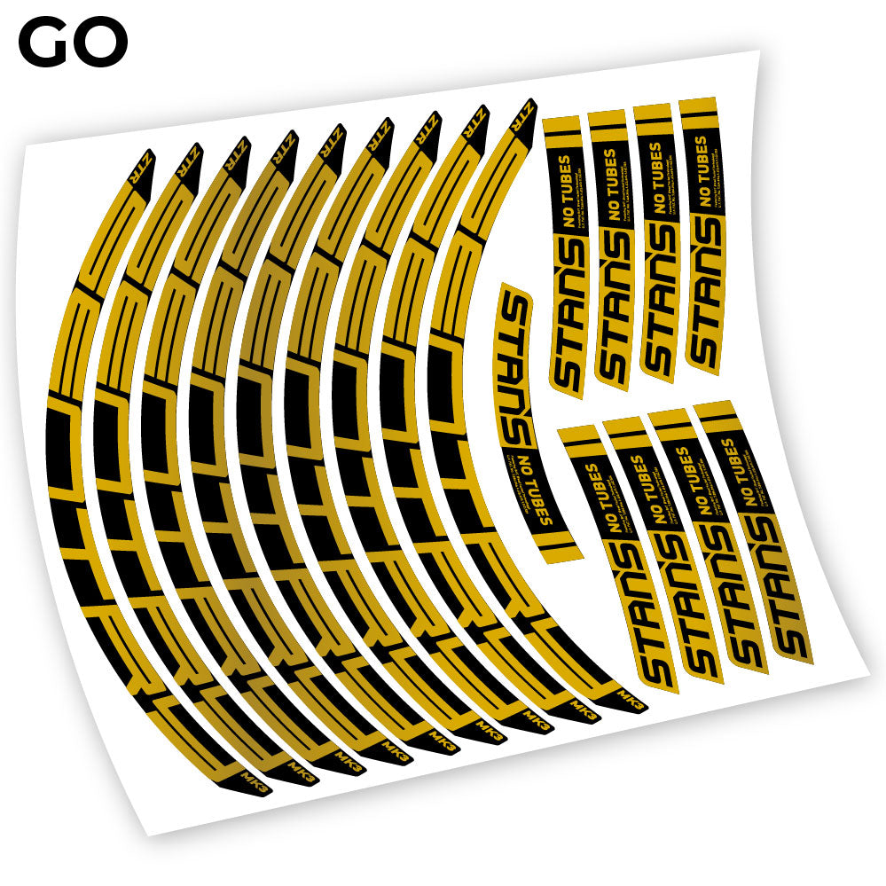 Stickers Notubes ZTR Sentry MK3 2018 compatibles Autocollants roues