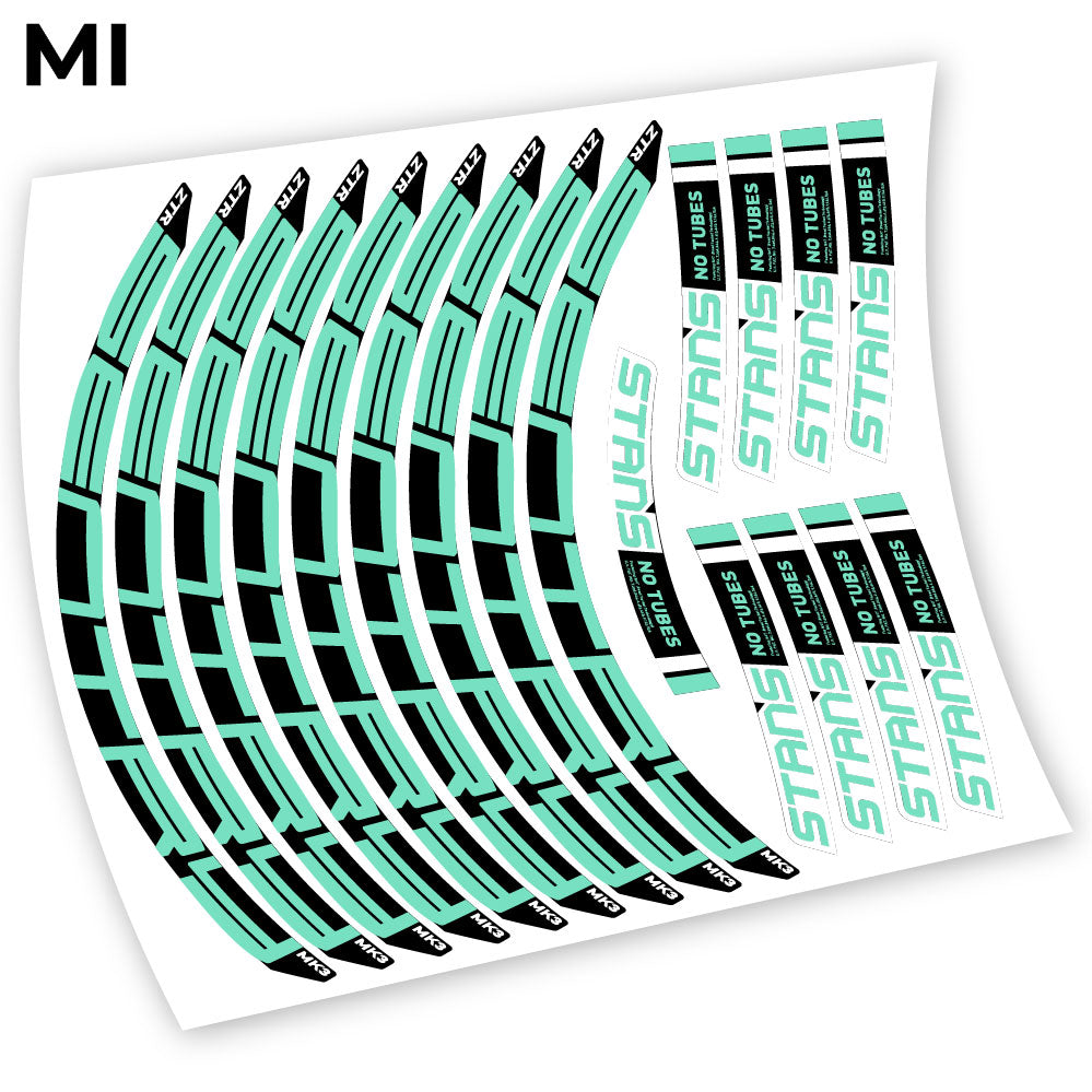 Stickers Notubes ZTR Sentry MK3 2018 compatibles Autocollants roues