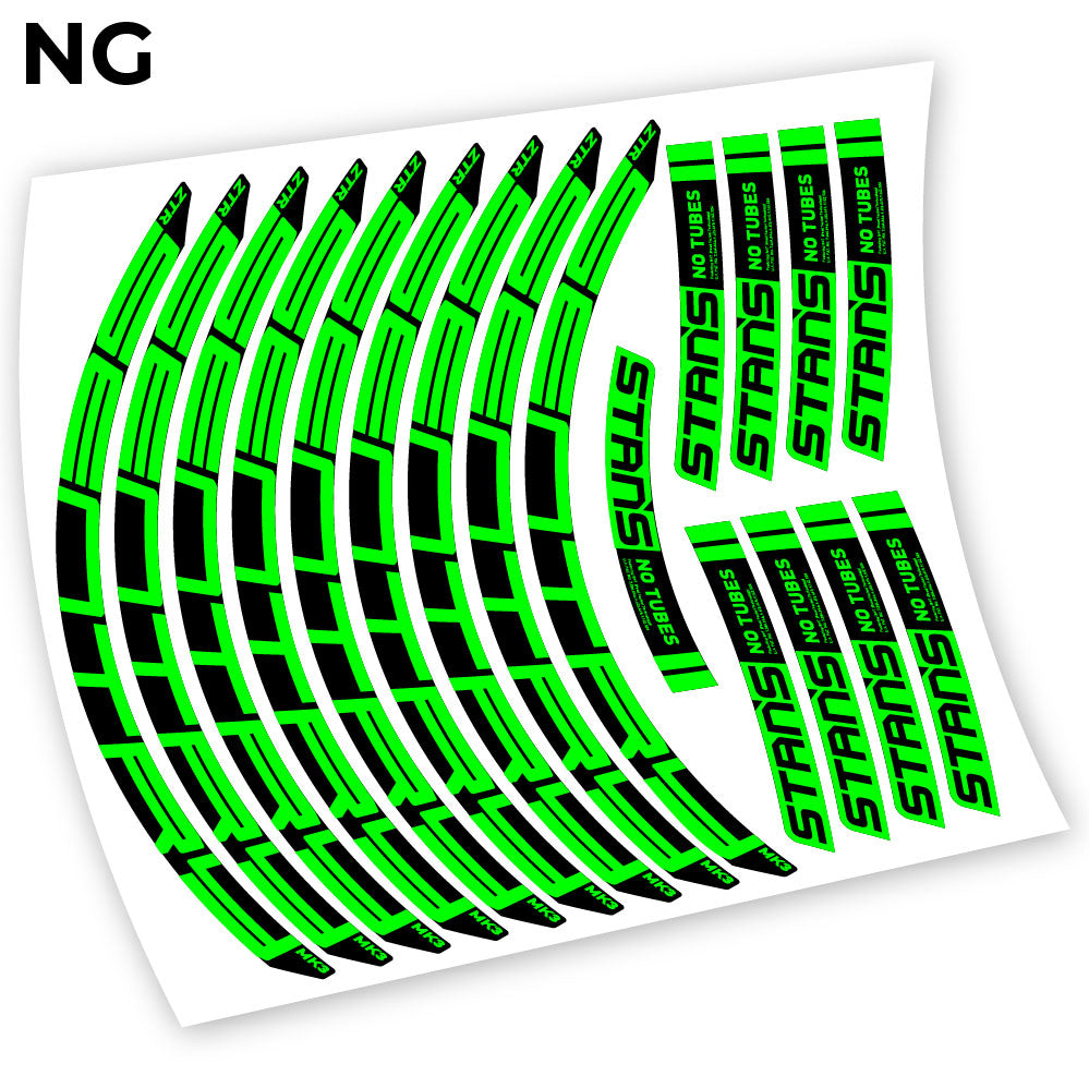 Stickers Notubes ZTR Sentry MK3 2018 compatibles Autocollants roues