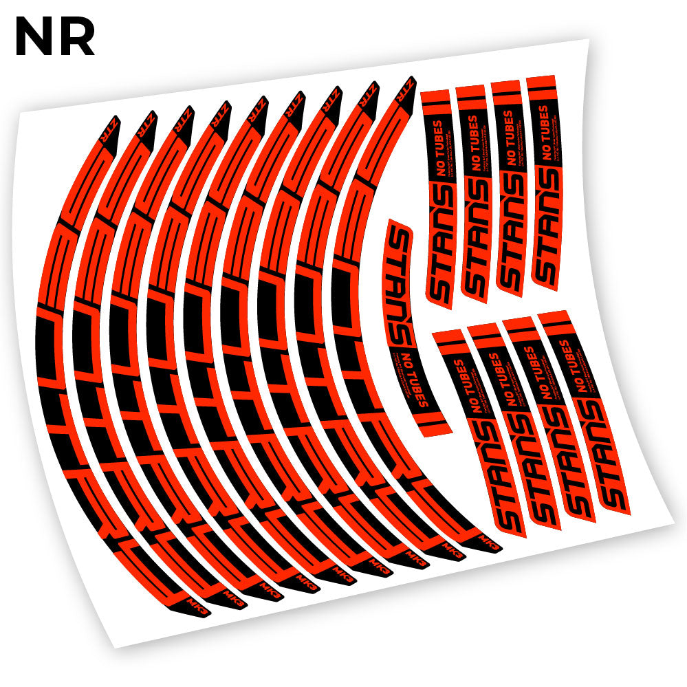 Stickers Notubes ZTR Sentry MK3 2018 compatibles Autocollants roues