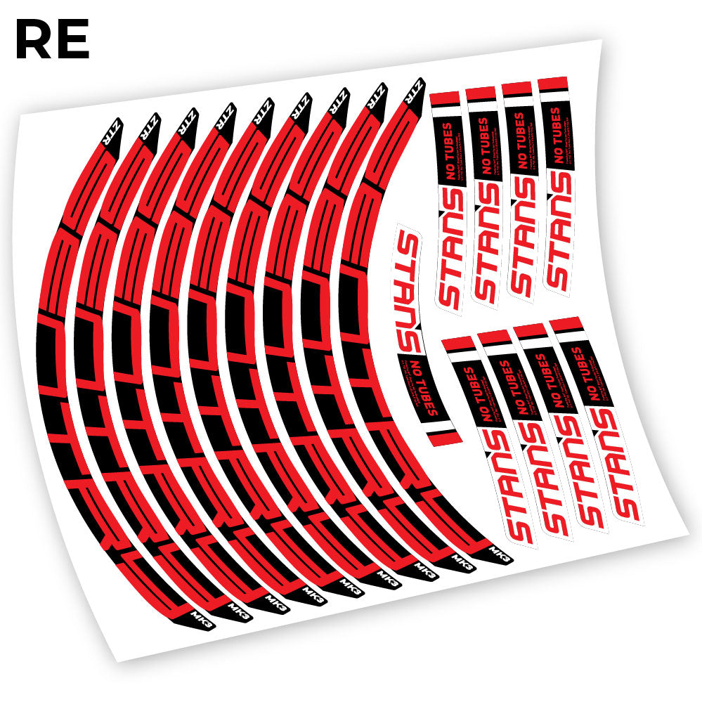 Stickers Notubes ZTR Sentry MK3 2018 compatibles Autocollants roues