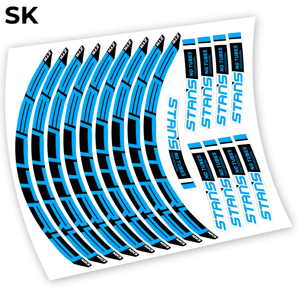Stickers Notubes ZTR Sentry MK3 2018 compatibles Autocollants roues