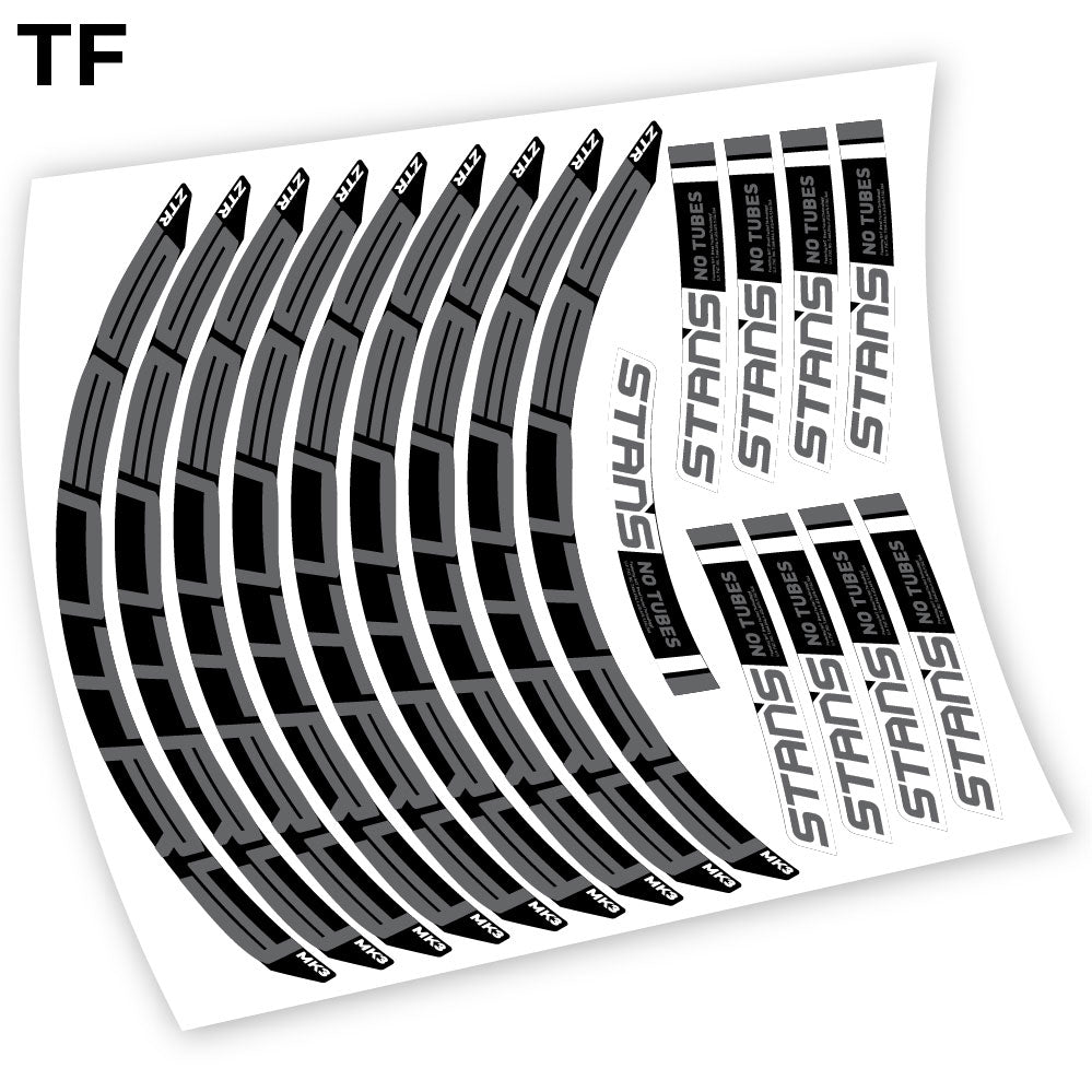 Stickers Notubes ZTR Sentry MK3 2018 compatibles Autocollants roues