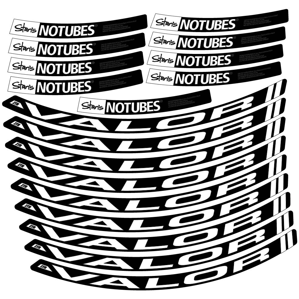 Stickers Stans Notubes ZTR Valor compatibles Autocollants roues VTT 29"