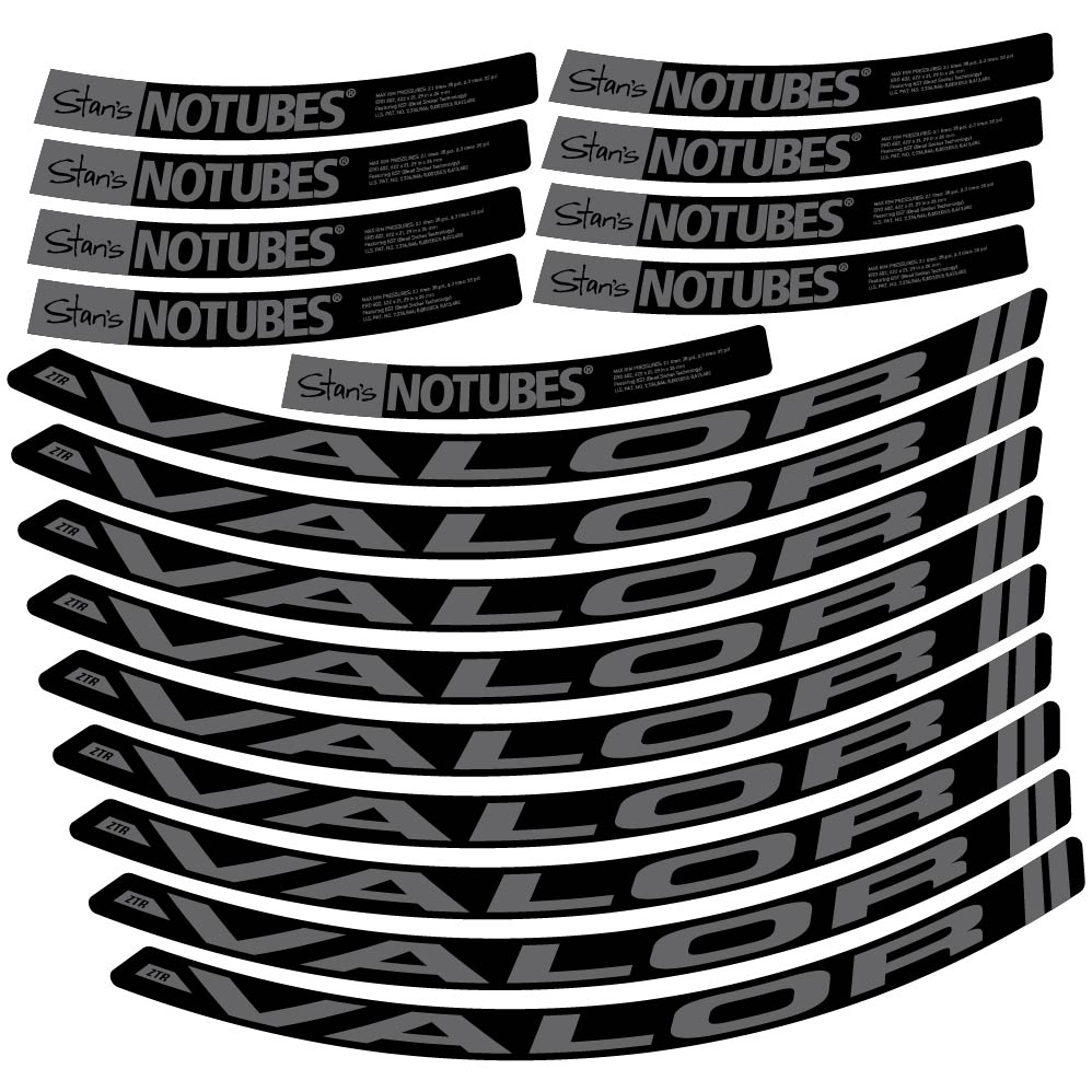Stickers Stans Notubes ZTR Valor compatibles Autocollants roues VTT 29"