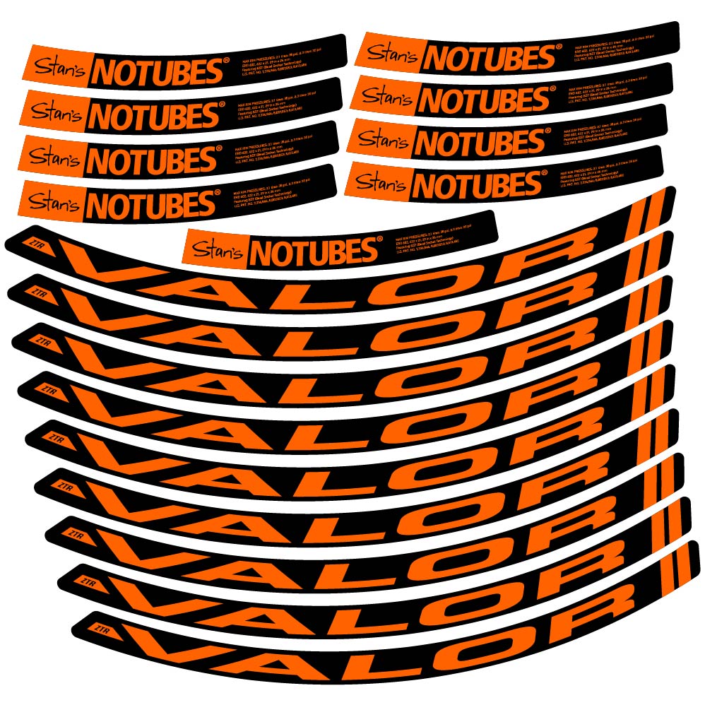 Stickers Stans Notubes ZTR Valor compatibles Autocollants roues VTT 29"