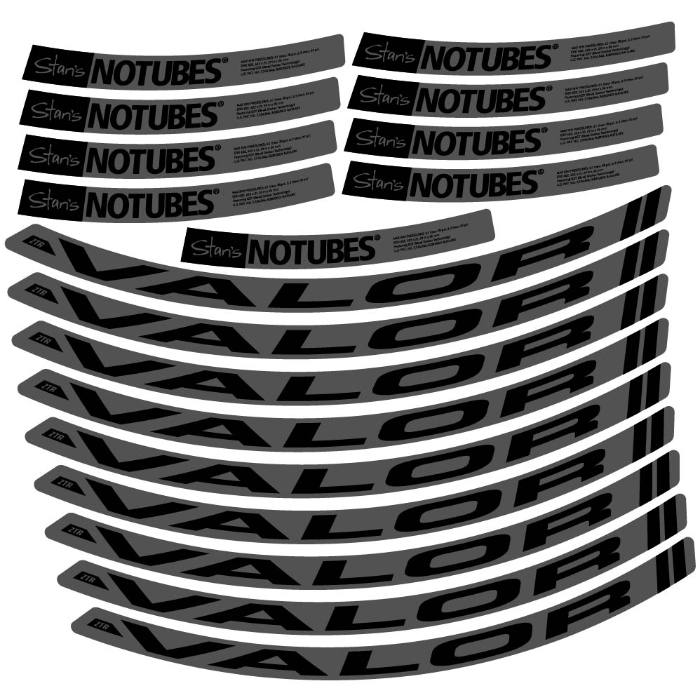 Stickers Stans Notubes ZTR Valor compatibles Autocollants roues VTT 29"