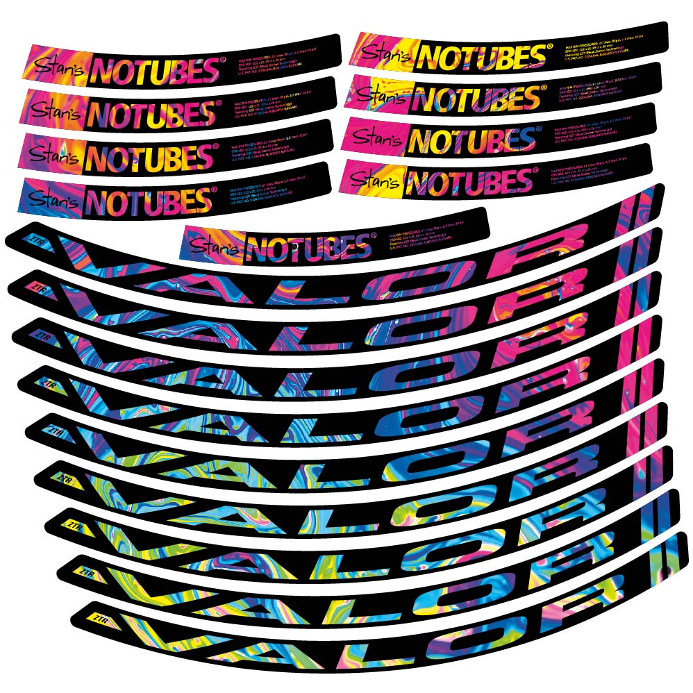 Stickers Stans Notubes ZTR Valor compatibles Autocollants roues VTT 29"