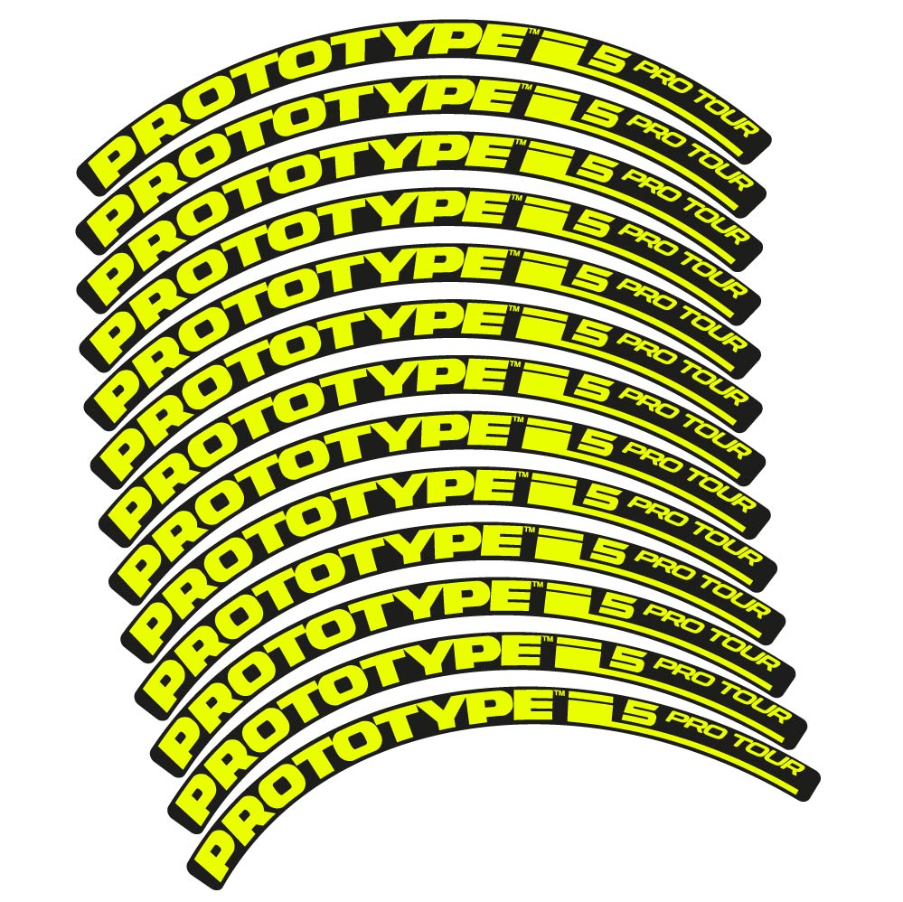 Stickers Proto. Pro Tour 5 2016 compatibles Autocollants roues VTT 29"