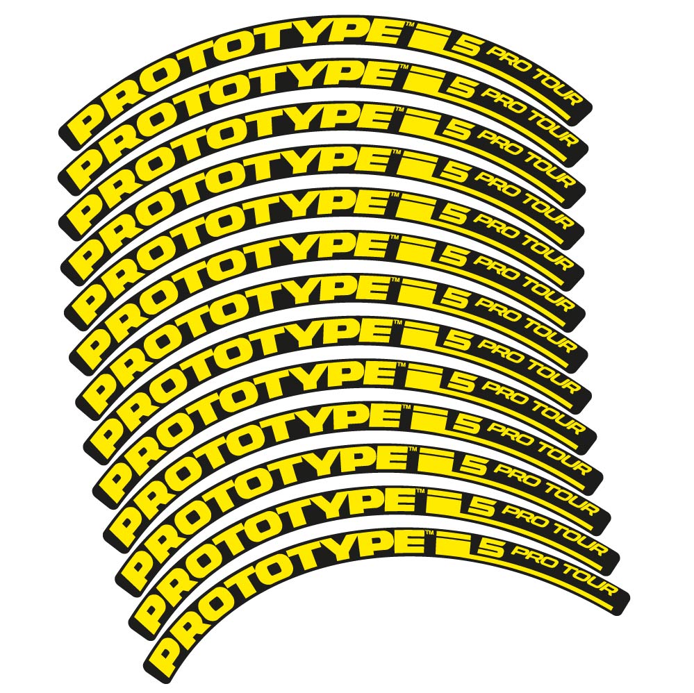 Stickers Proto. Pro Tour 5 2016 compatibles Autocollants roues VTT 29"