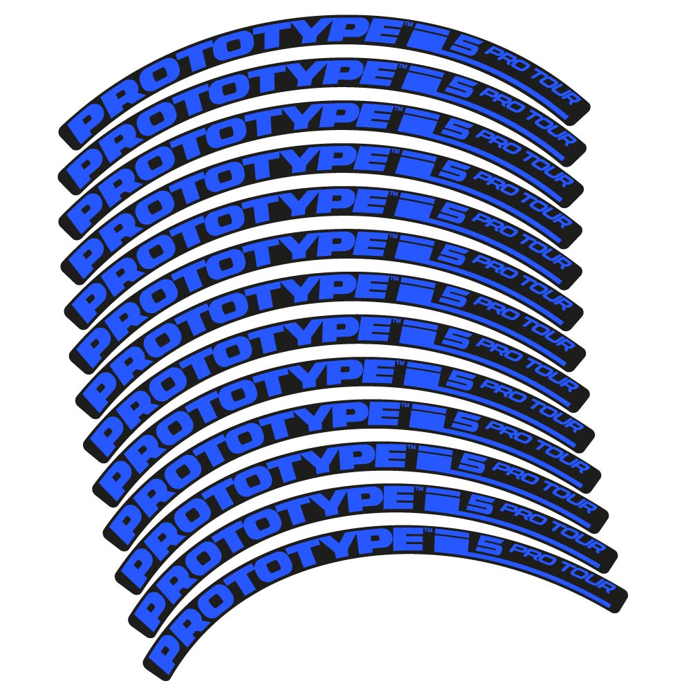 Stickers Proto Pro Tour 5 2016 compatibles - Autocollants roue vélo VTT