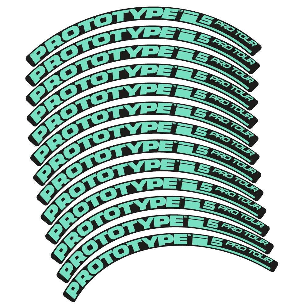 Stickers Proto Pro Tour 5 2016 compatibles - Autocollants roue vélo VTT
