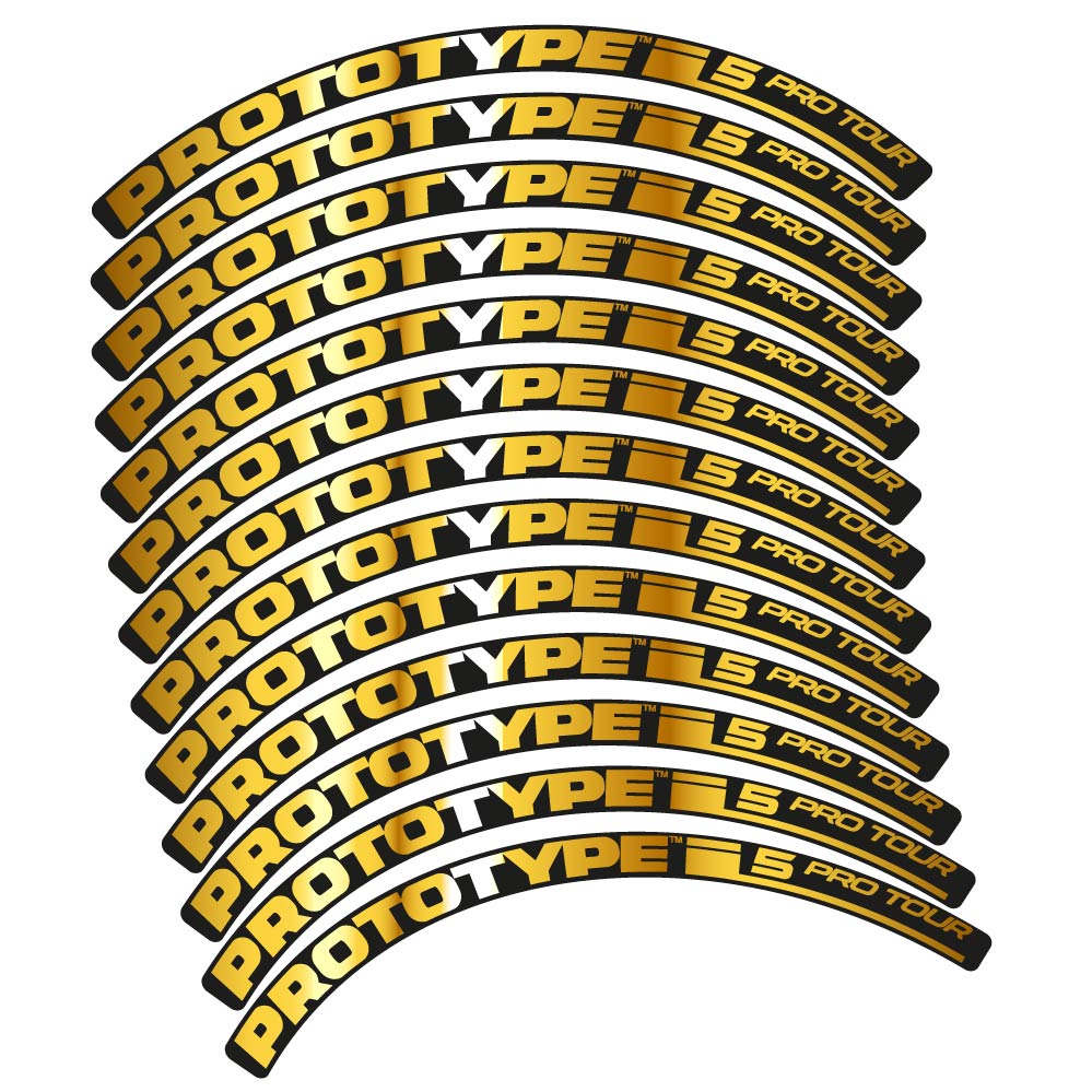 Stickers Proto Pro Tour 5 2016 compatibles - Autocollants roue vélo VTT