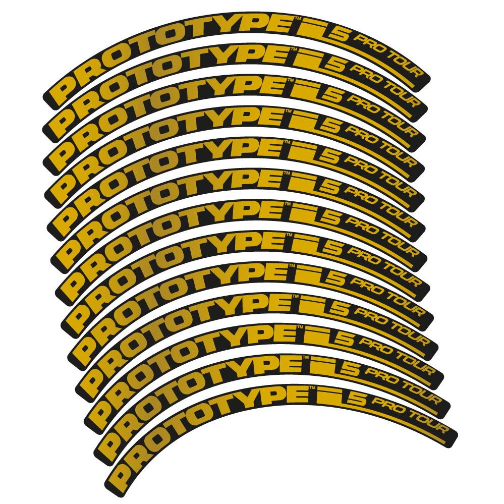 Stickers Proto Pro Tour 5 2016 compatibles - Autocollants roue vélo VTT