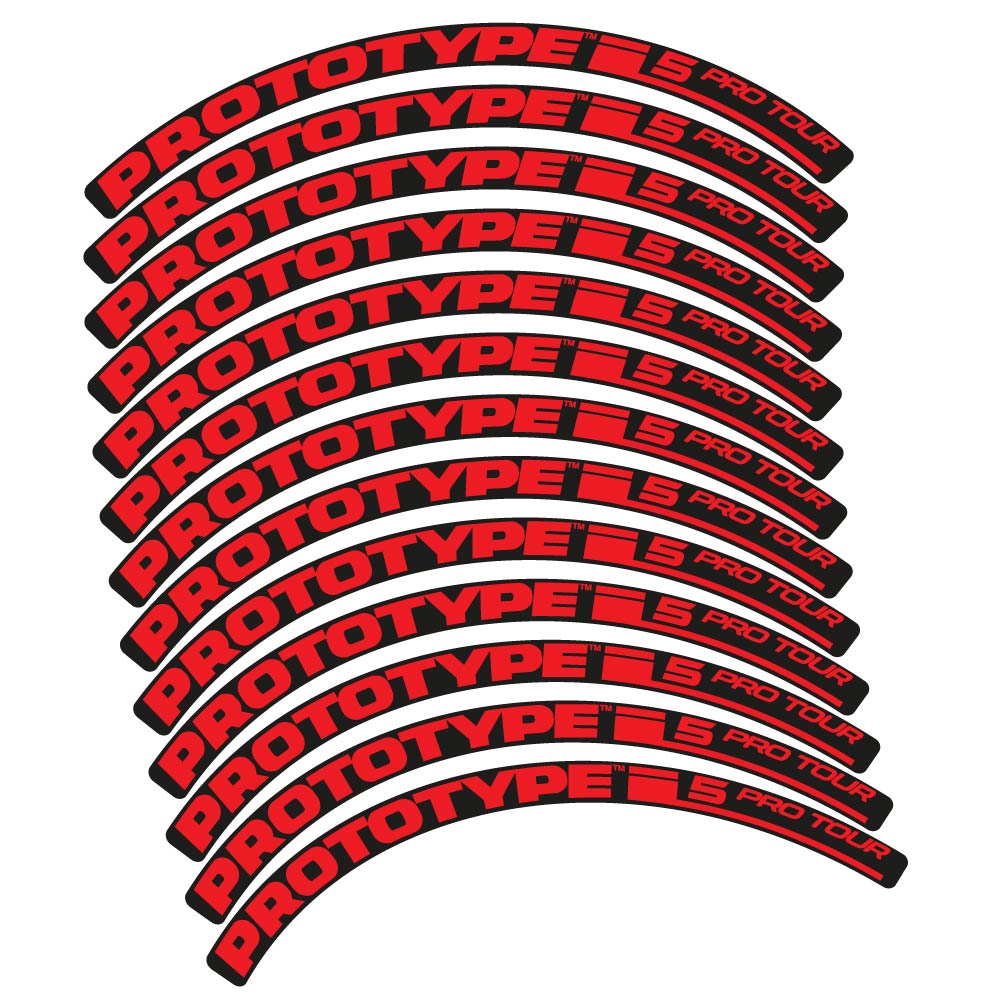 Stickers Proto. Pro Tour 5 2016 compatibles Autocollants roues VTT 29"