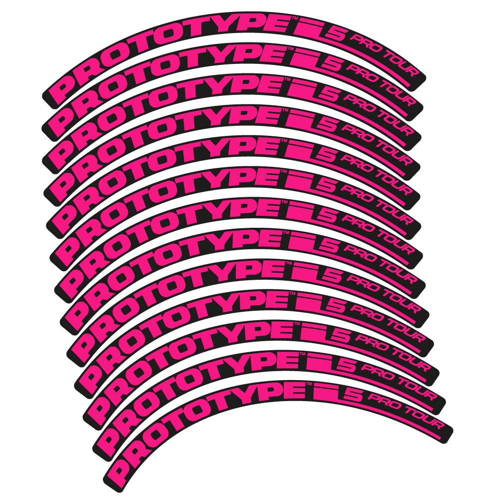 Stickers Proto Pro Tour 5 2016 compatibles - Autocollants roue vélo VTT