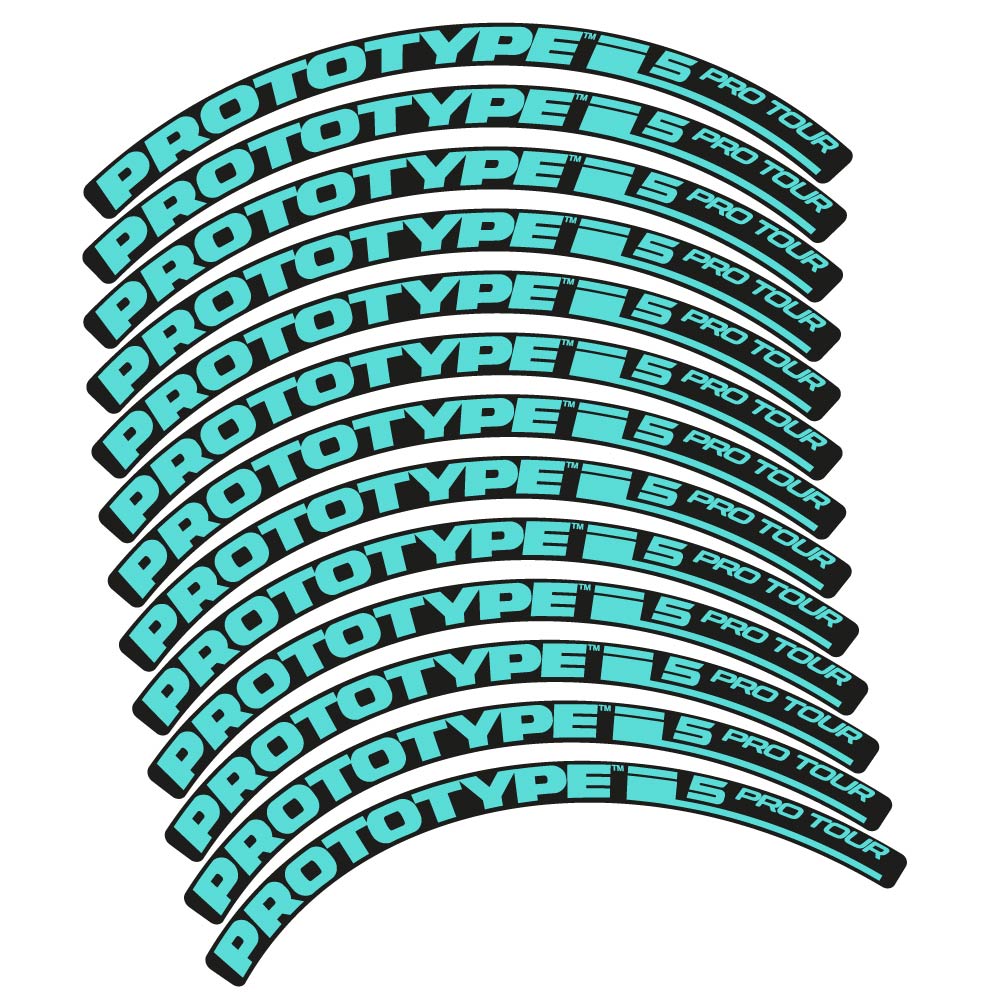 Stickers Proto Pro Tour 5 2016 compatibles - Autocollants roue vélo VTT