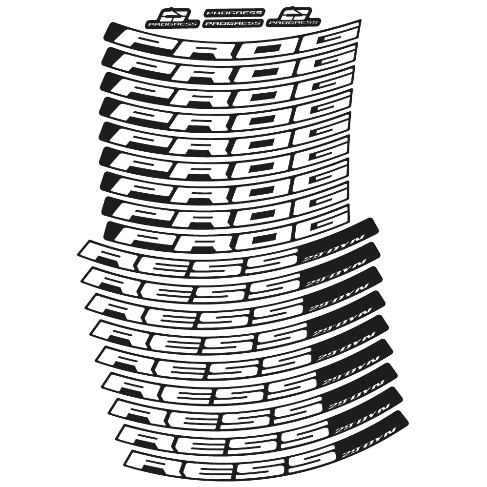 Stickers Progress DYN 2020 compatibles Autocollants roues VTT 29"