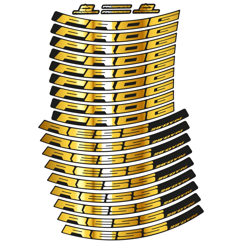 Stickers Progress DYN 2020 compatibles Autocollants roues VTT 29"