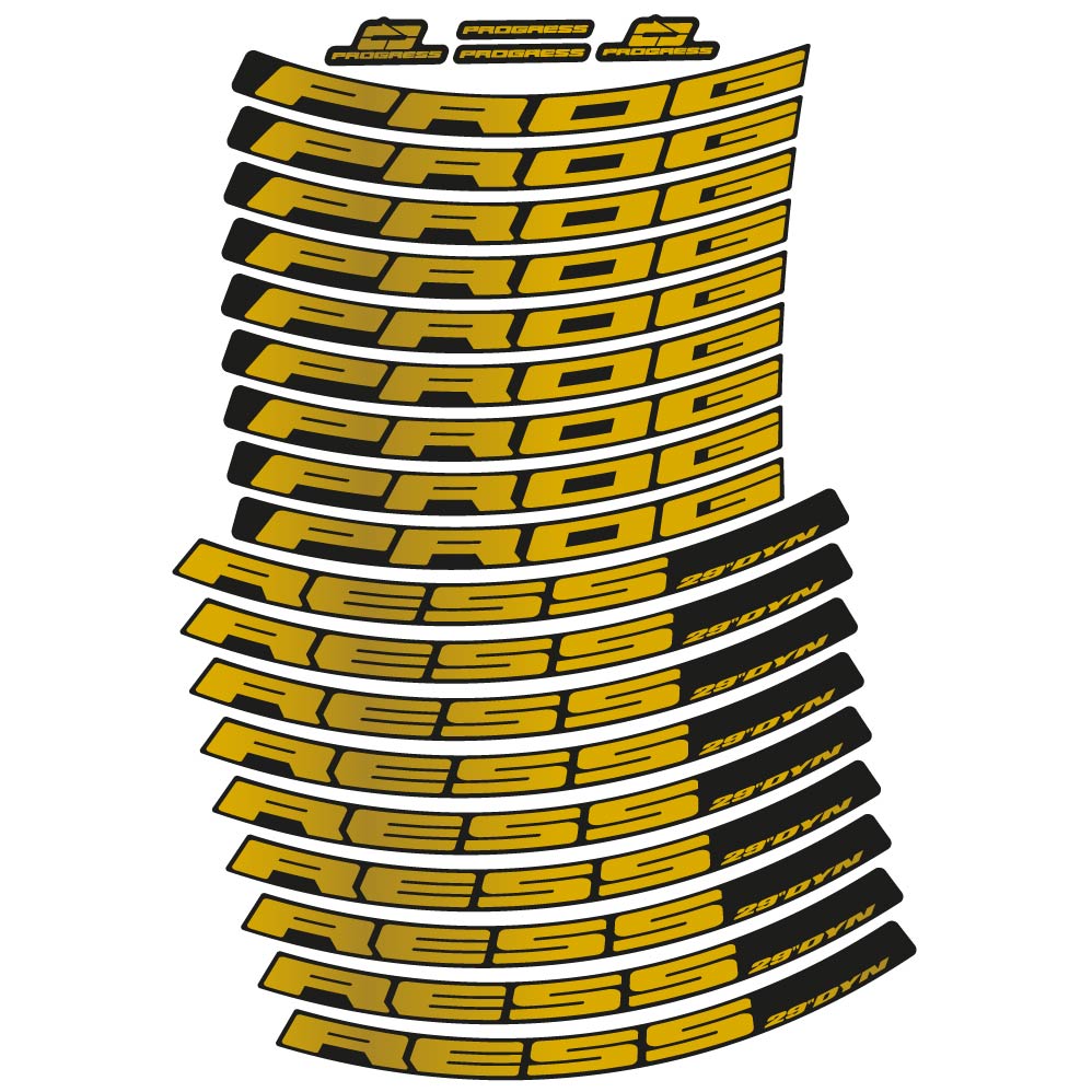 Stickers Progress DYN 2020 compatibles Autocollants roues VTT 29"