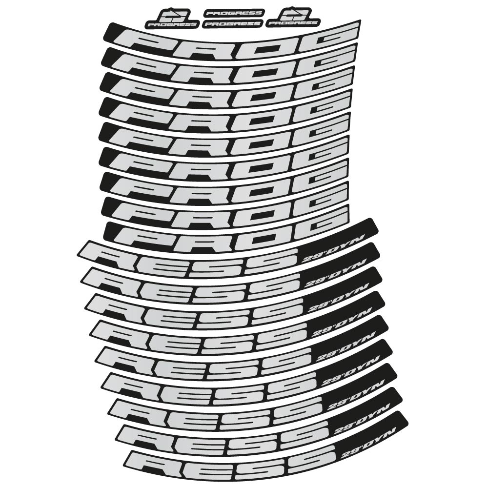 Stickers Progress DYN 2020 compatibles Autocollants roues VTT 29"