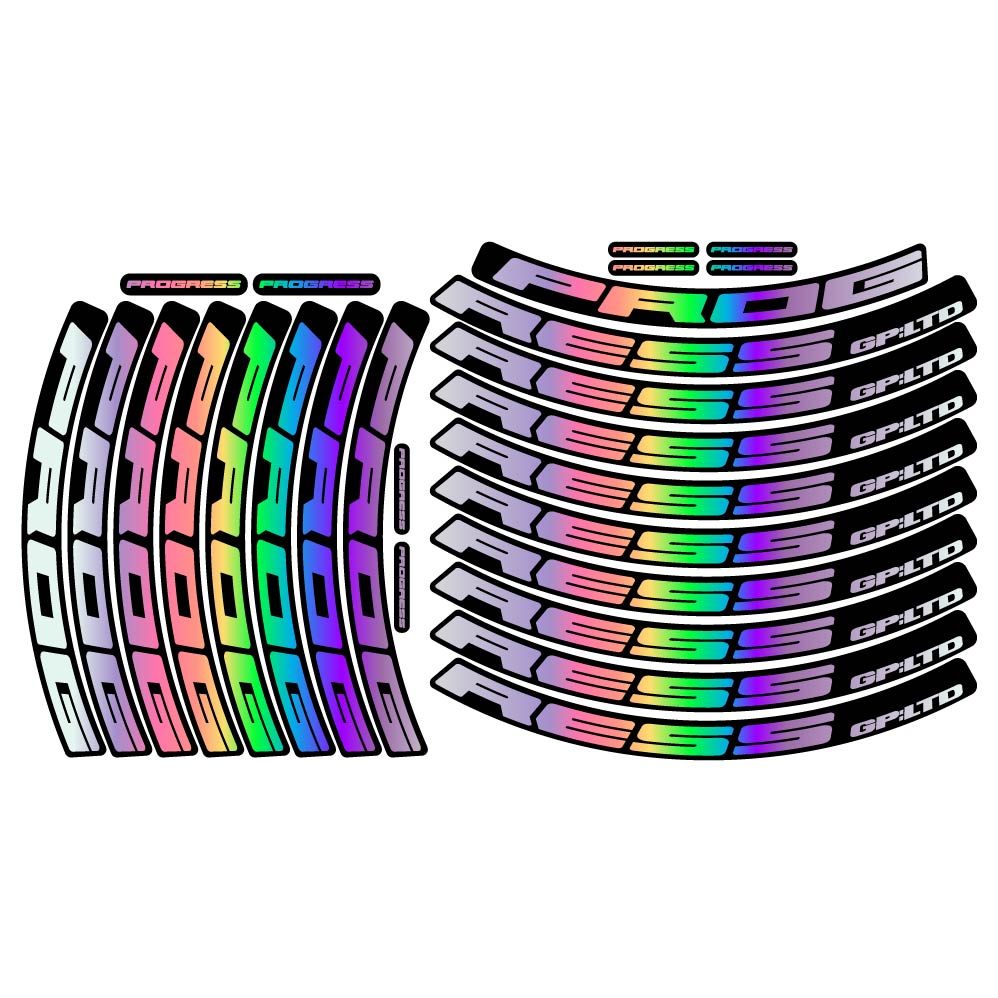 Stickers Progress GP:LTD Nexo compatibles Autocollants roues VTT 29"