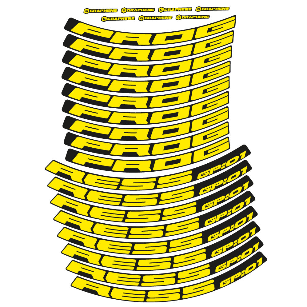 Stickers Progress GP:01 compatibles Autocollants roues VTT 29"