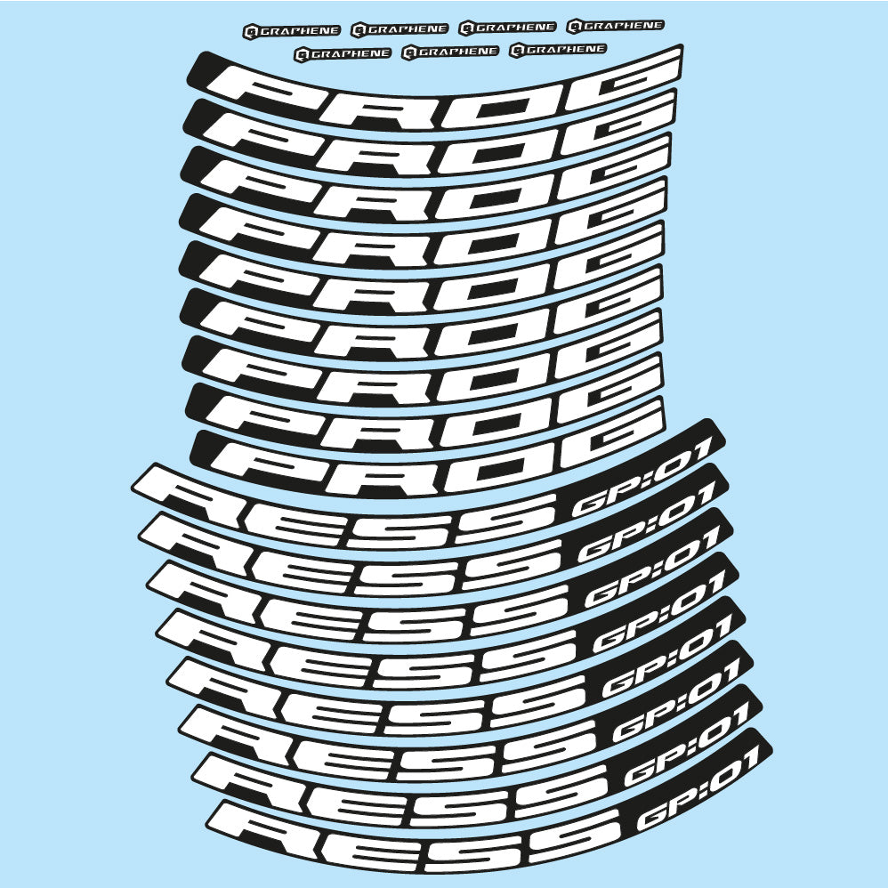 Stickers Progress GP:01 compatibles Autocollants roues VTT 29"