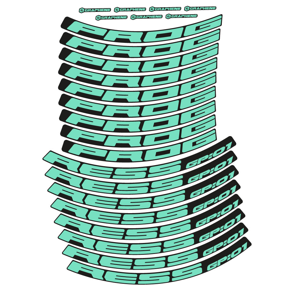 Stickers Progress GP:01 compatibles Autocollants roues VTT 29"