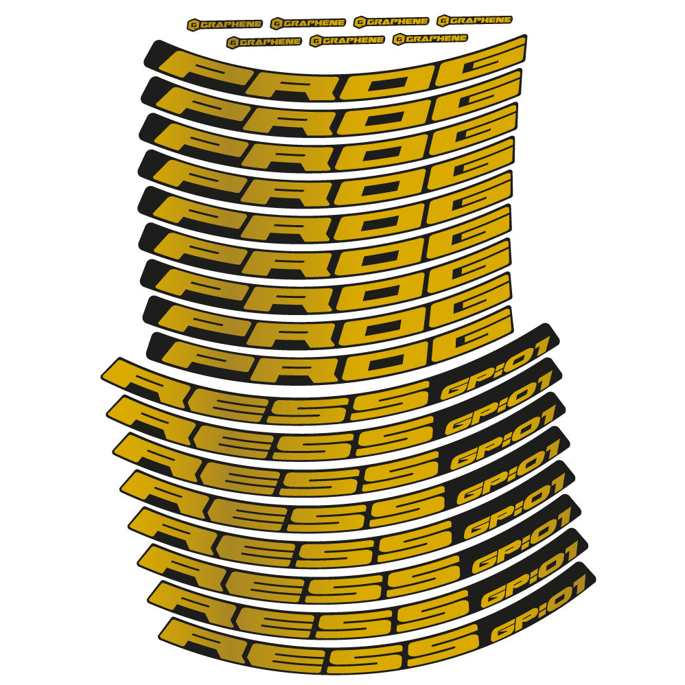 Stickers Progress GP:01 compatibles Autocollants roues VTT 29"