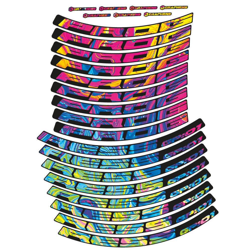 Stickers Progress GP:01 compatibles Autocollants roues VTT 29"