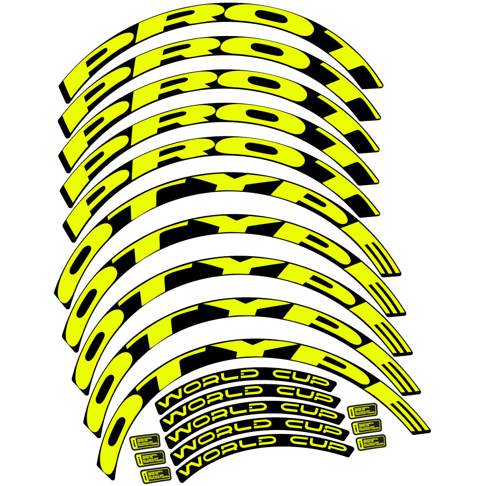 Stickers Prototype World Cup compatibles Autocollants roues VTT
