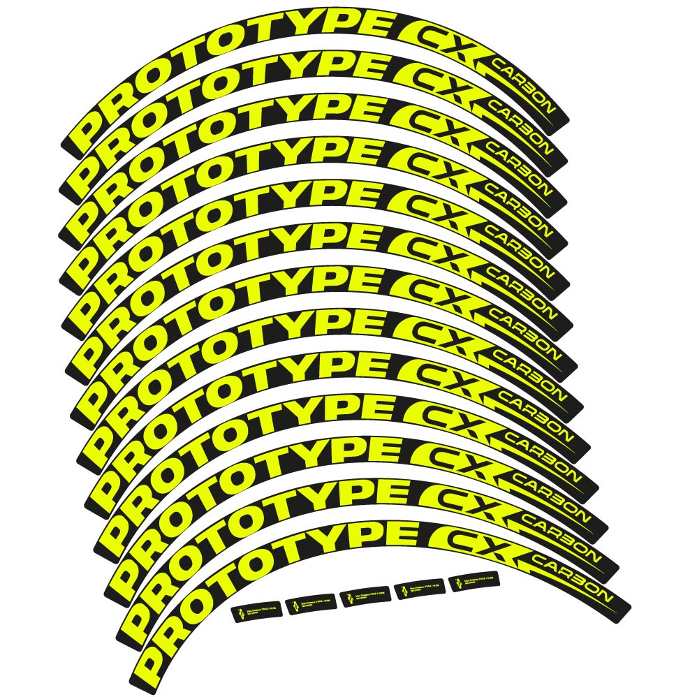 Stickers Prototype CX Carbon 2018 compatibles Autocollants roues VTT 29"