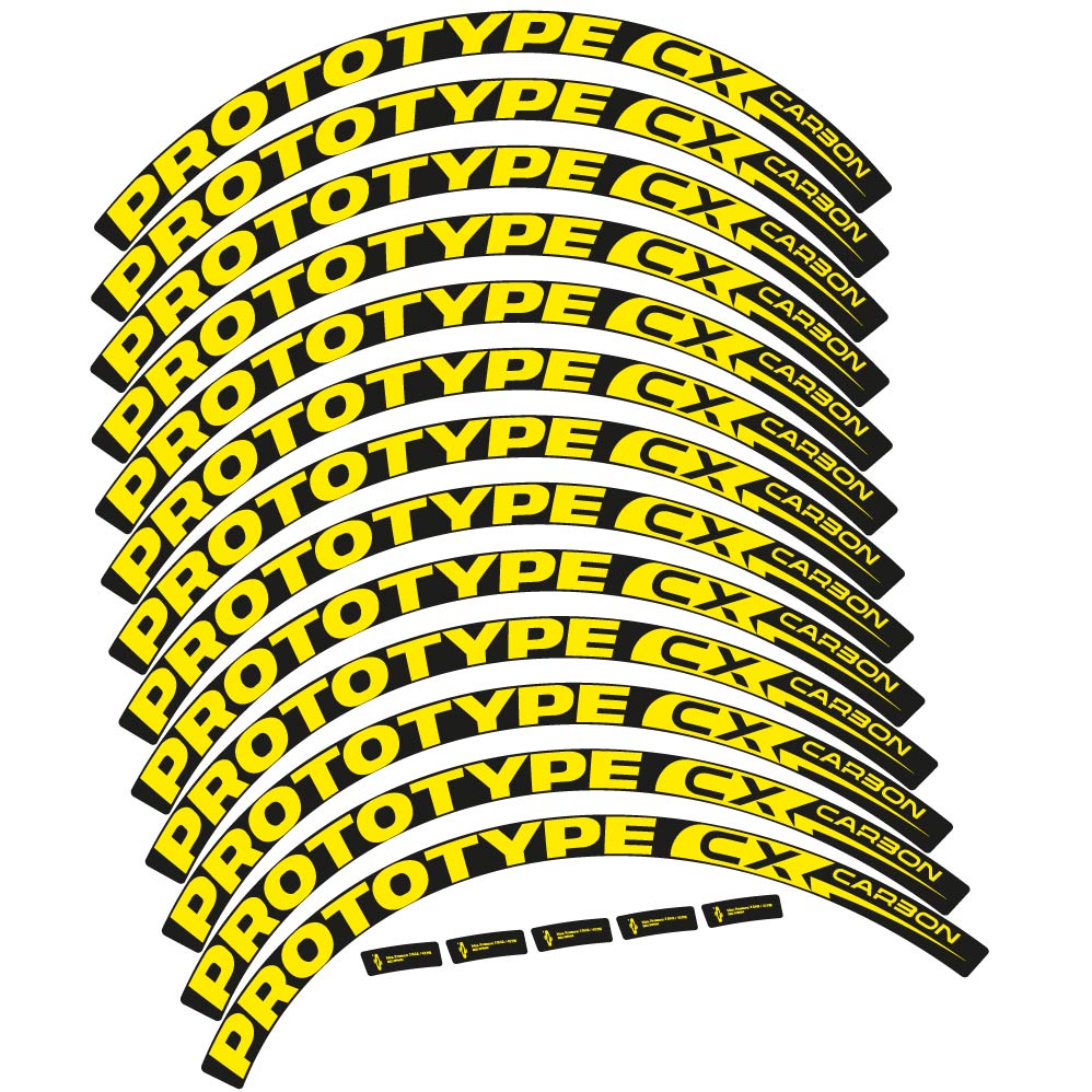 Stickers Prototype CX Carbon 2018 compatibles Autocollants roues VTT 29"