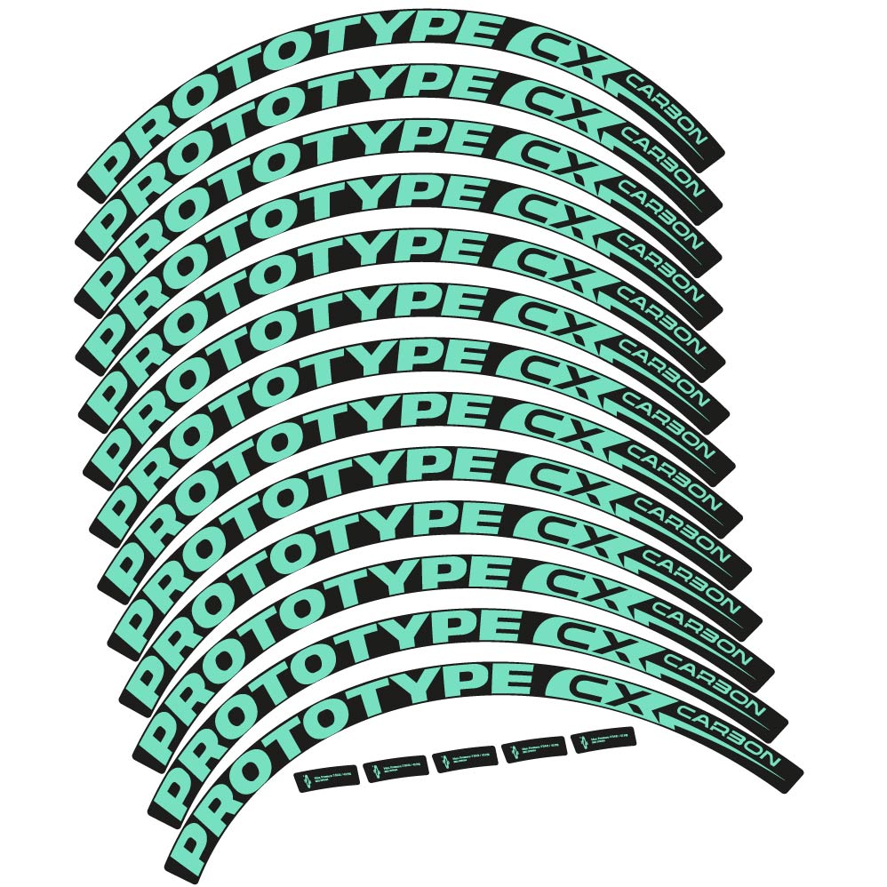 Stickers Prototype CX Carbon 2018 compatibles Autocollants roues VTT 29"