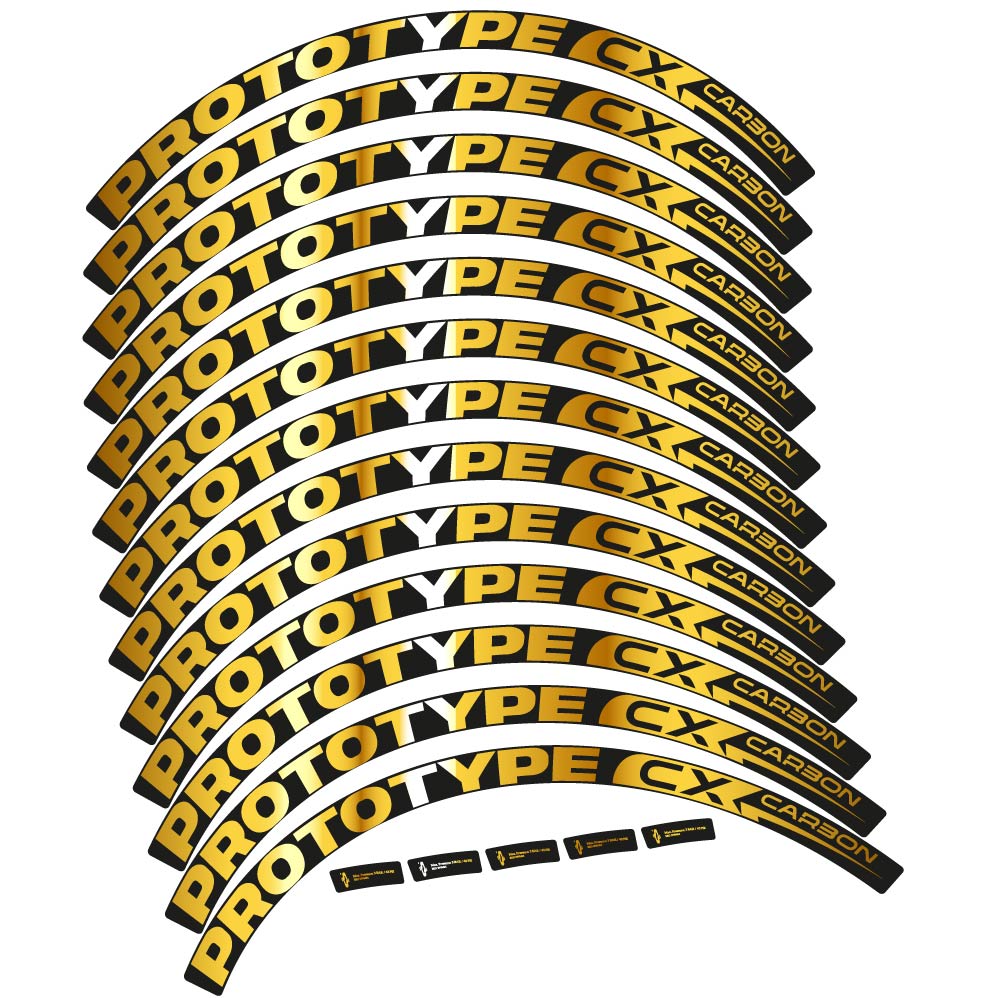 Stickers Prototype CX Carbon 2018 compatibles Autocollants roues VTT 29"