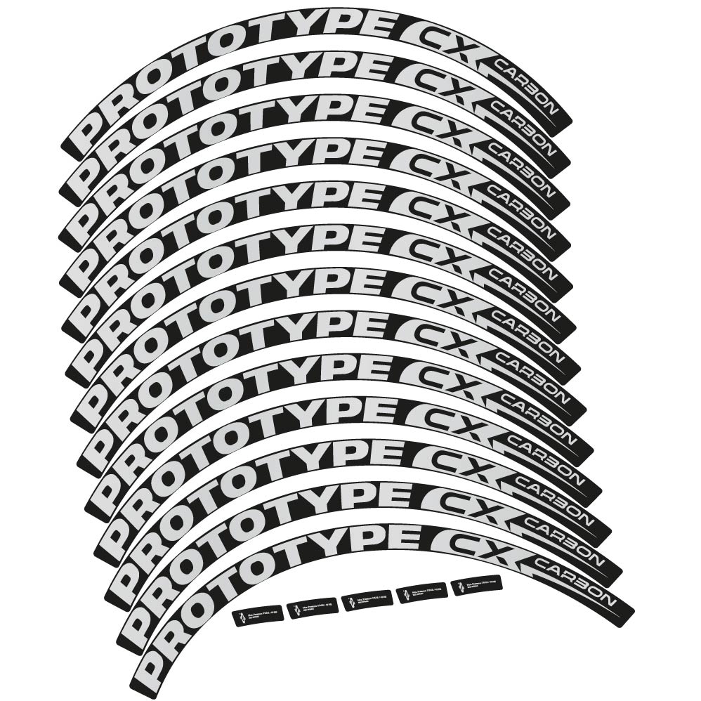 Stickers Prototype CX Carbon 2018 compatibles Autocollants roues VTT 29"