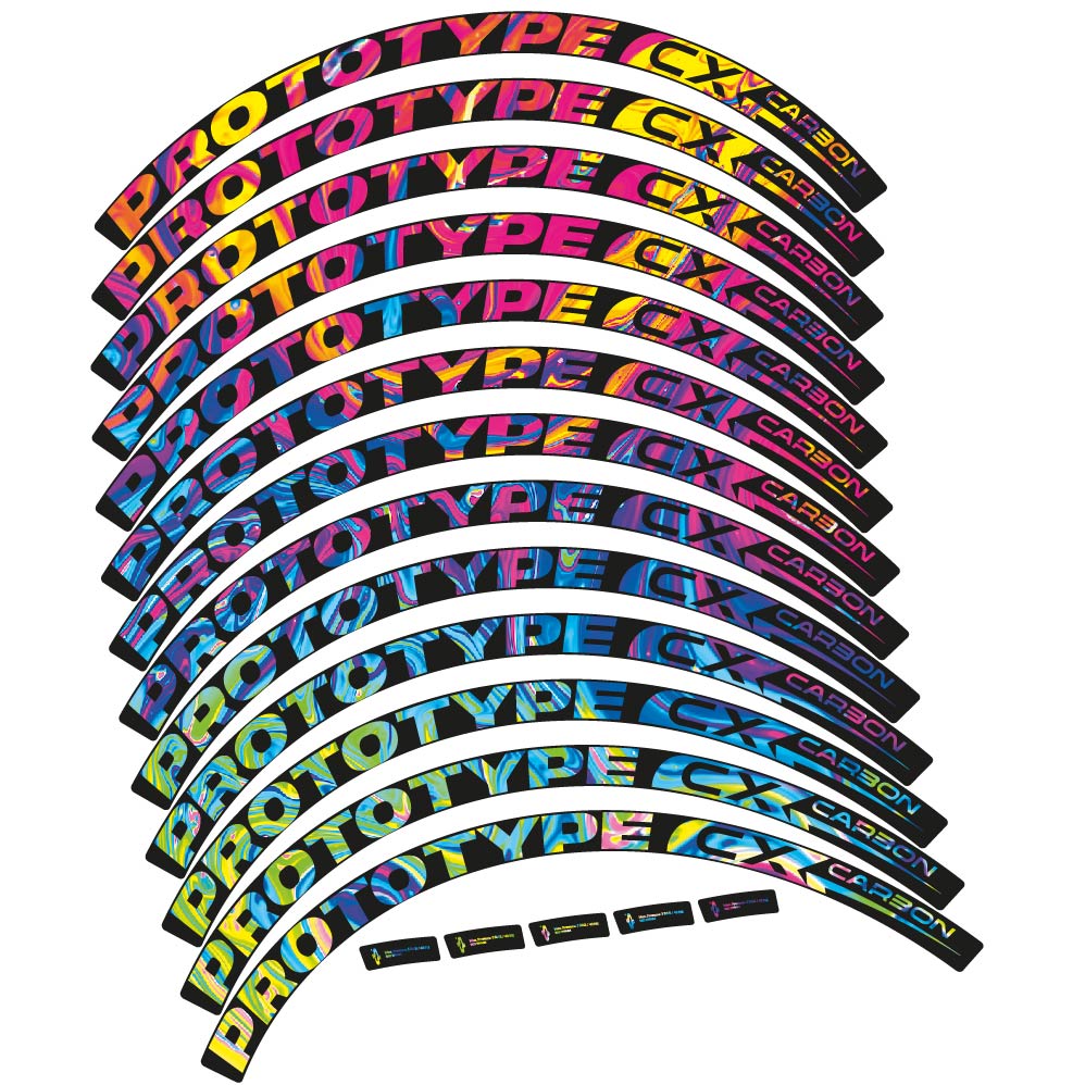 Stickers Prototype CX Carbon 2018 compatibles Autocollants roues VTT 29"