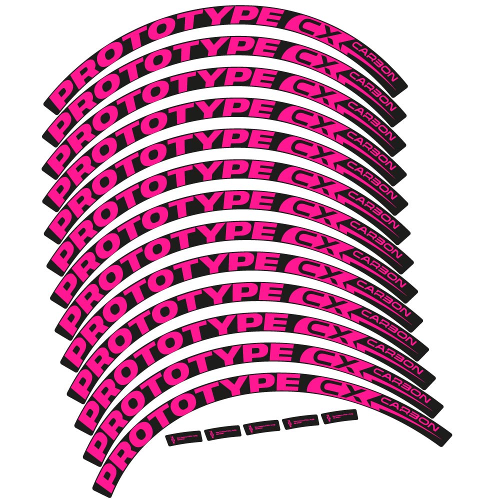 Stickers Prototype CX Carbon 2018 compatibles Autocollants roues VTT 29"