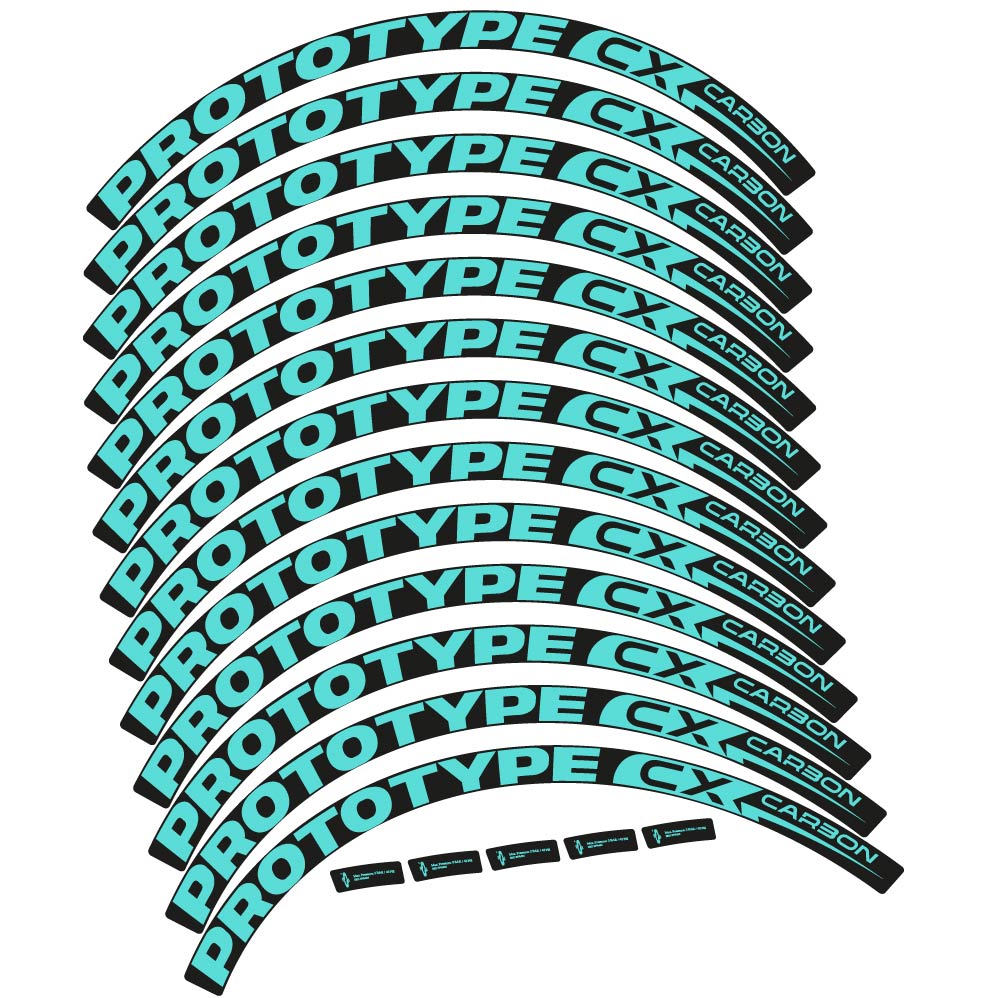Stickers Prototype CX Carbon 2018 compatibles Autocollants roues VTT 29"