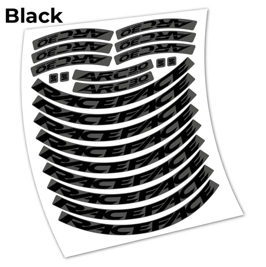 Stickers Raceface ARC30 HD Heavy Duty 2021 compatibles Autocollants roues
