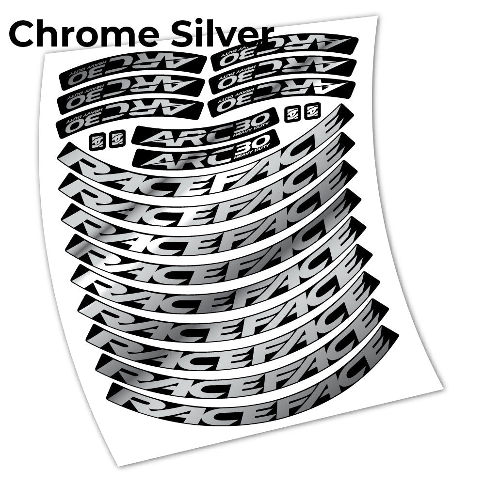 Stickers Raceface ARC30 HD Heavy Duty 2021 compatibles Autocollants roues