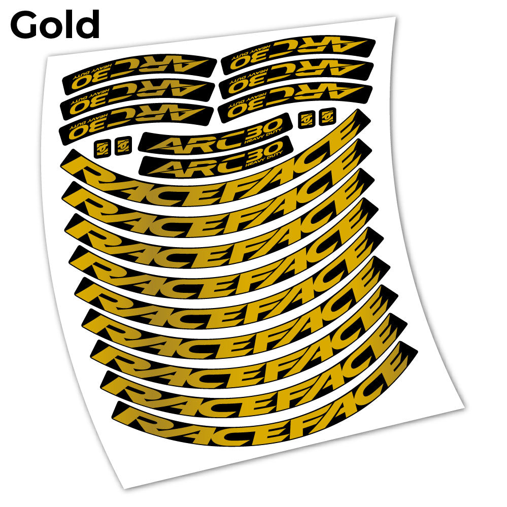 Stickers Raceface ARC30 HD Heavy Duty 2021 compatibles Autocollants roues