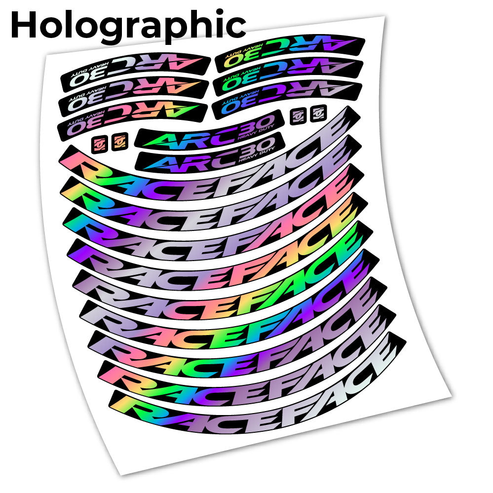 Stickers Raceface ARC30 HD Heavy Duty 2021 compatibles Autocollants roues