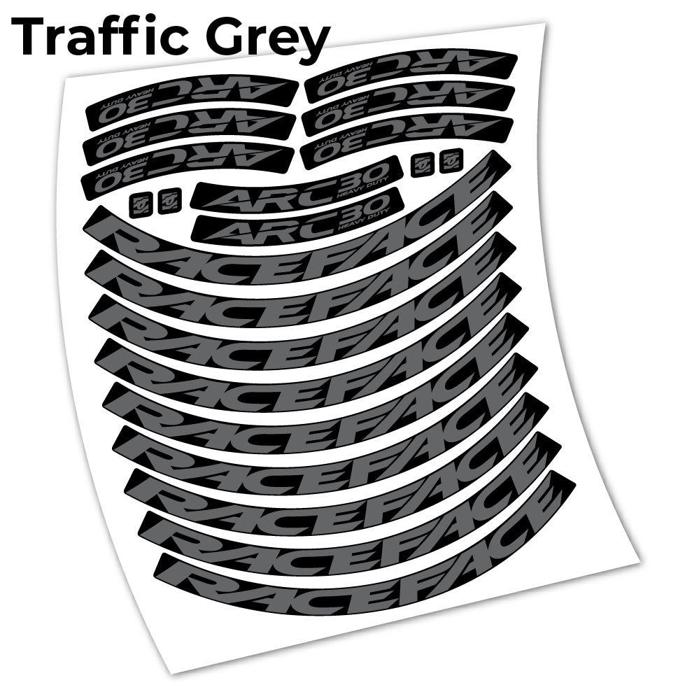 Stickers Raceface ARC30 HD Heavy Duty 2021 compatibles Autocollants roues