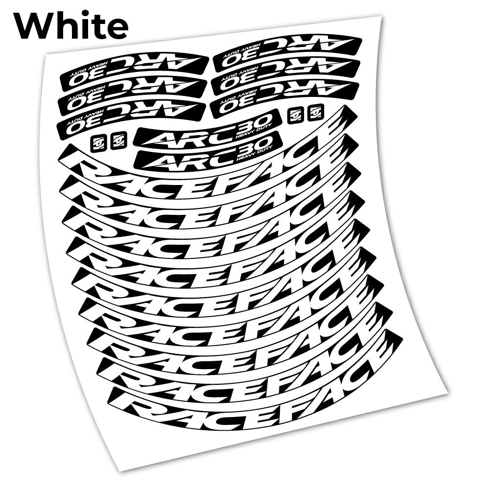 Stickers Raceface ARC30 HD Heavy Duty 2021 compatibles Autocollants roues